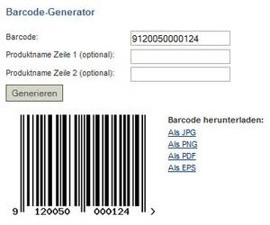 Barcode-Generator (Symbolbild)